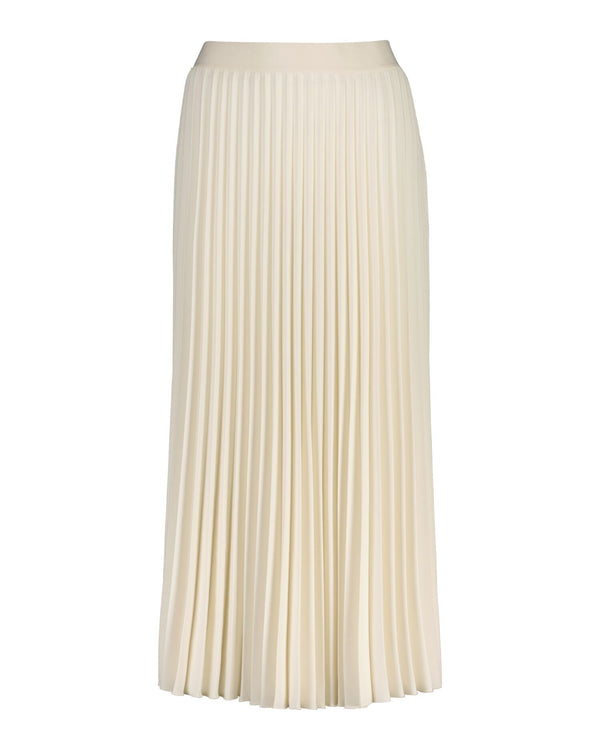 Printed Pleated Midi Skirt