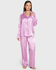 Isla & Evie All Day Relax Satin Pajama Set