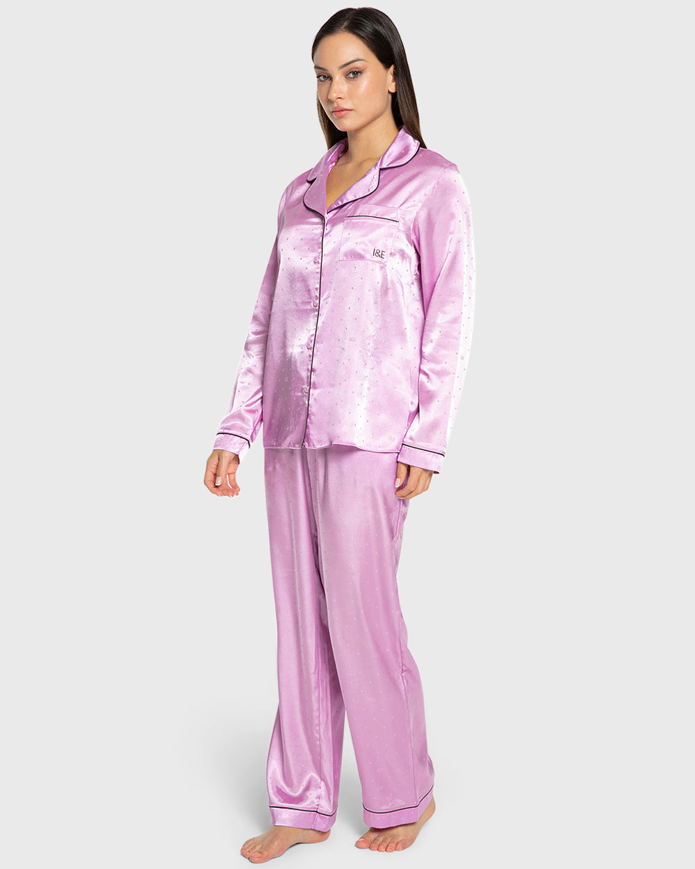 Isla & Evie All Day Relax Satin Pajama Set