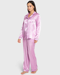 Isla & Evie All Day Relax Satin Pajama Set