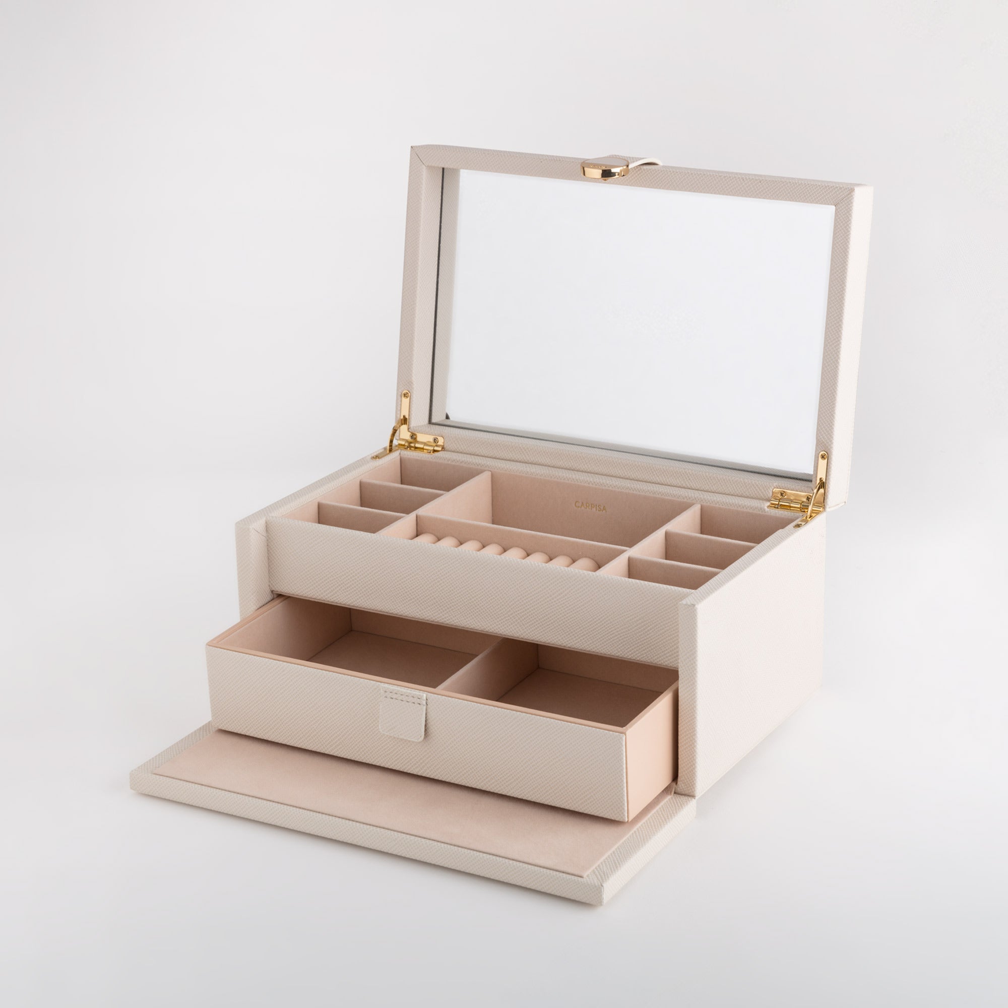 Jewellery Case-Giorgia Single Size / Cream