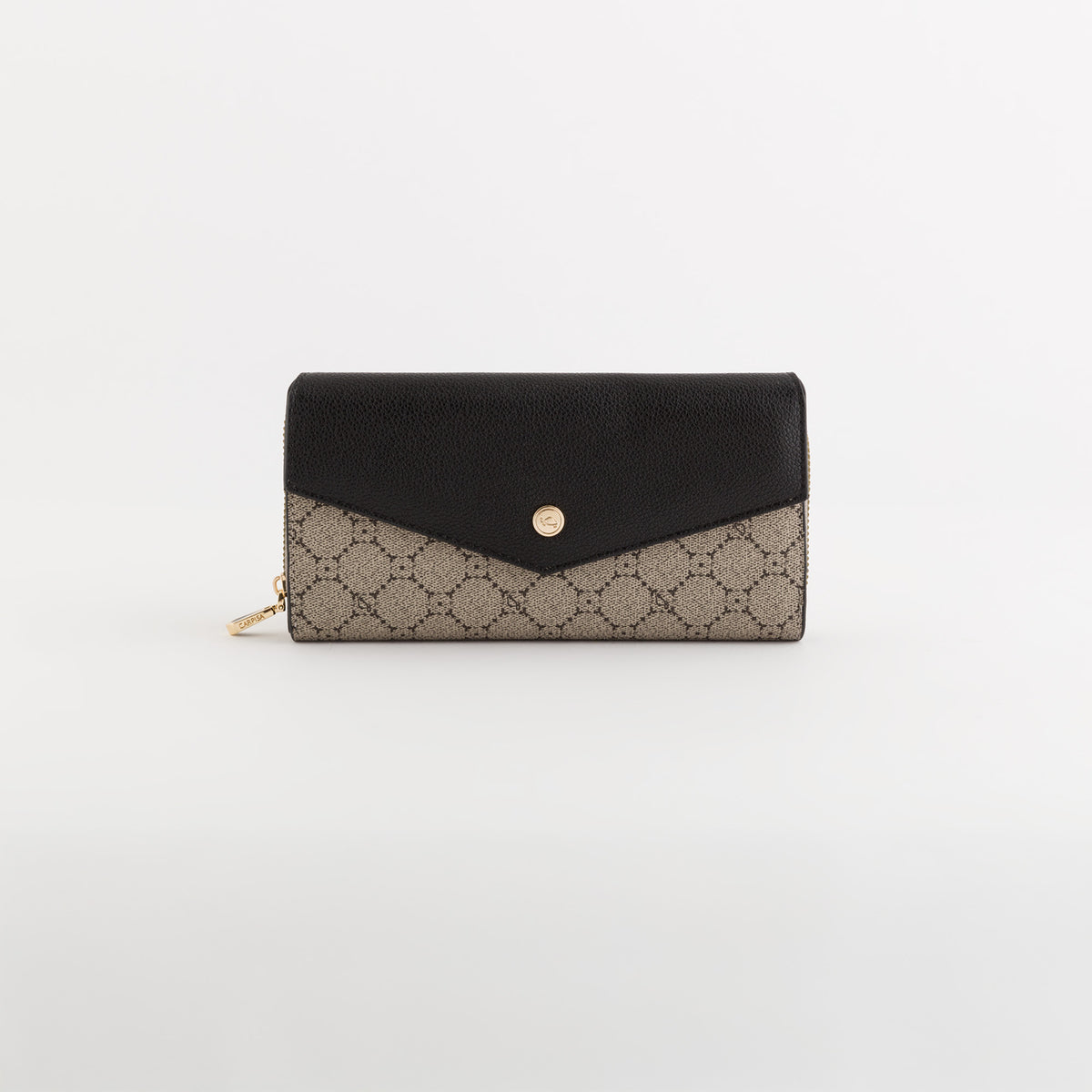 Wallets-Diana Wallet Single Size / Taupe/Black