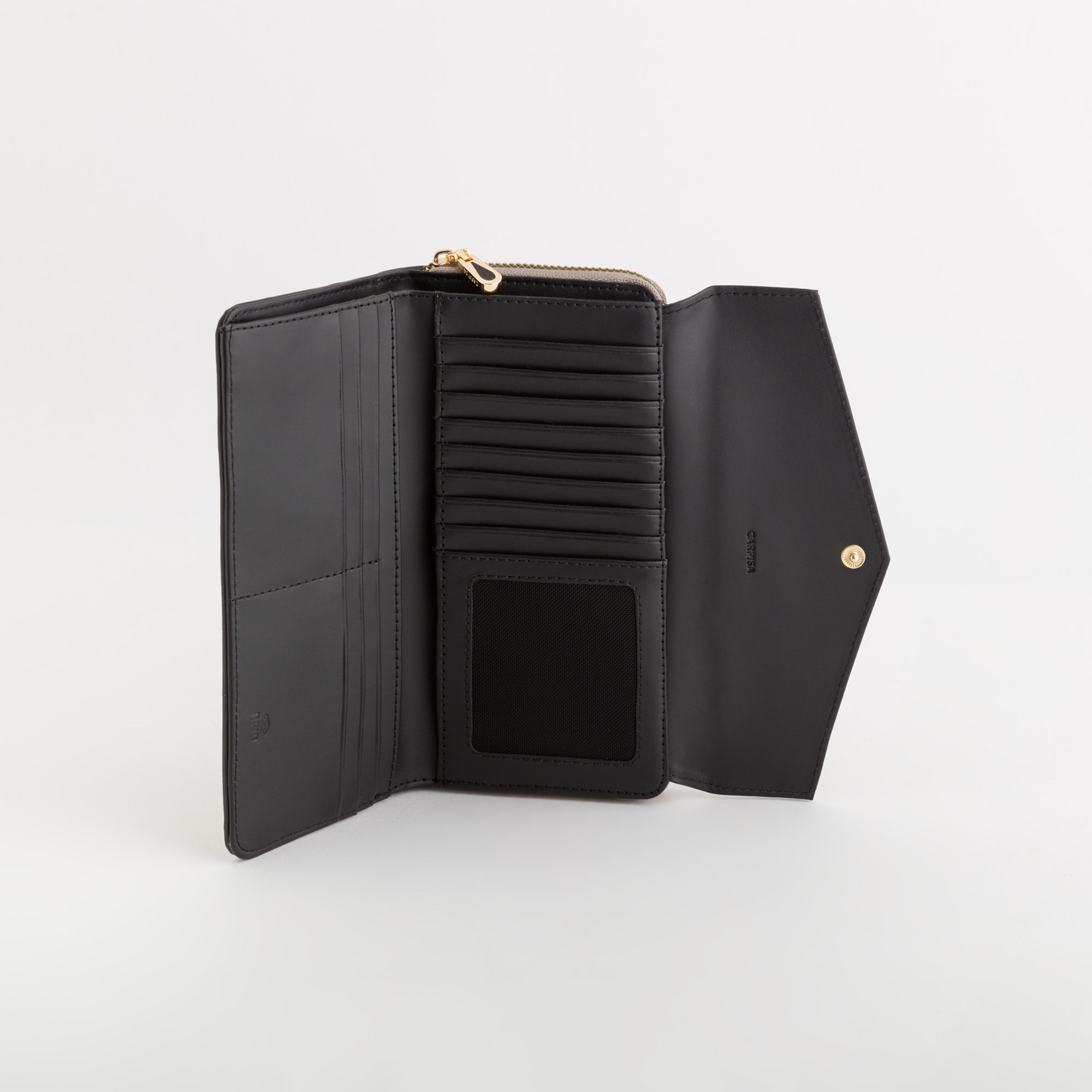 Wallets-Diana Wallet Single Size / Taupe/Black