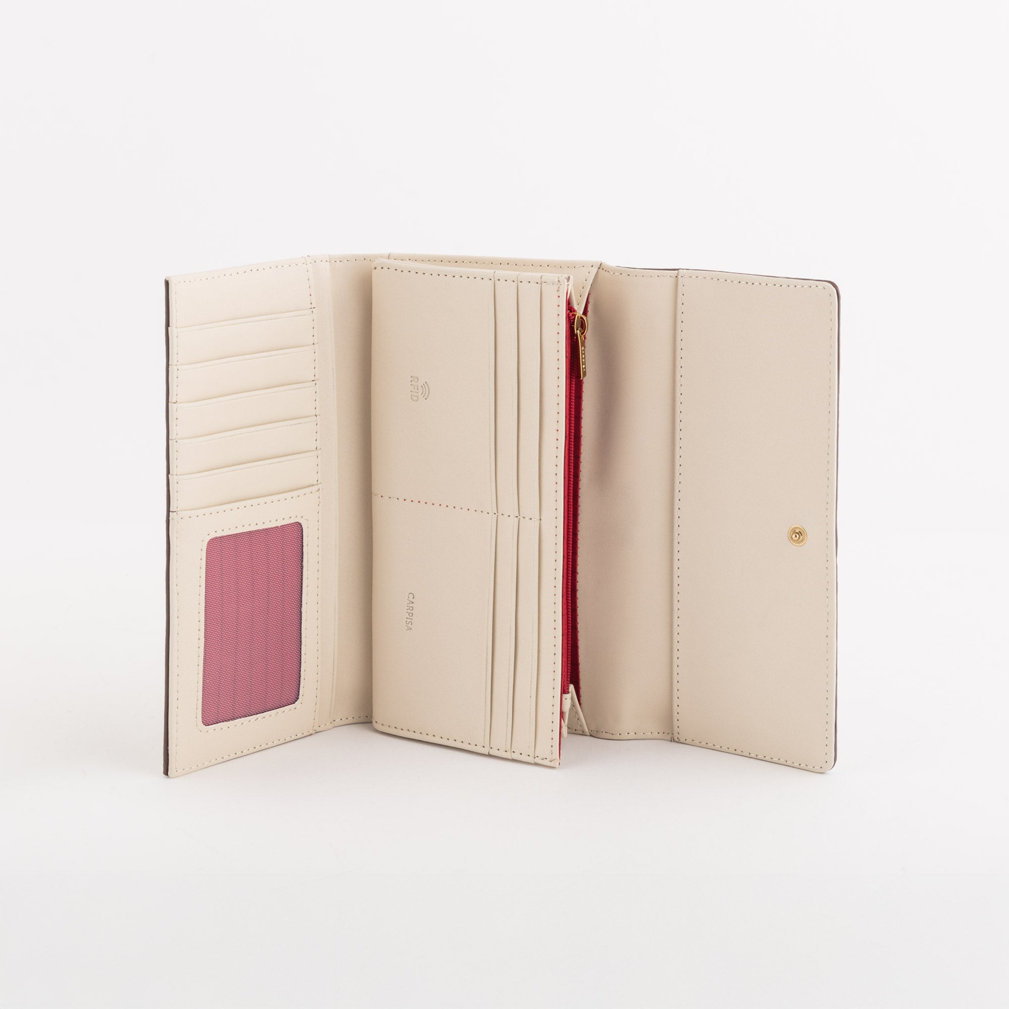 Large Wallets-Giulia Wallet Single Size / Cream