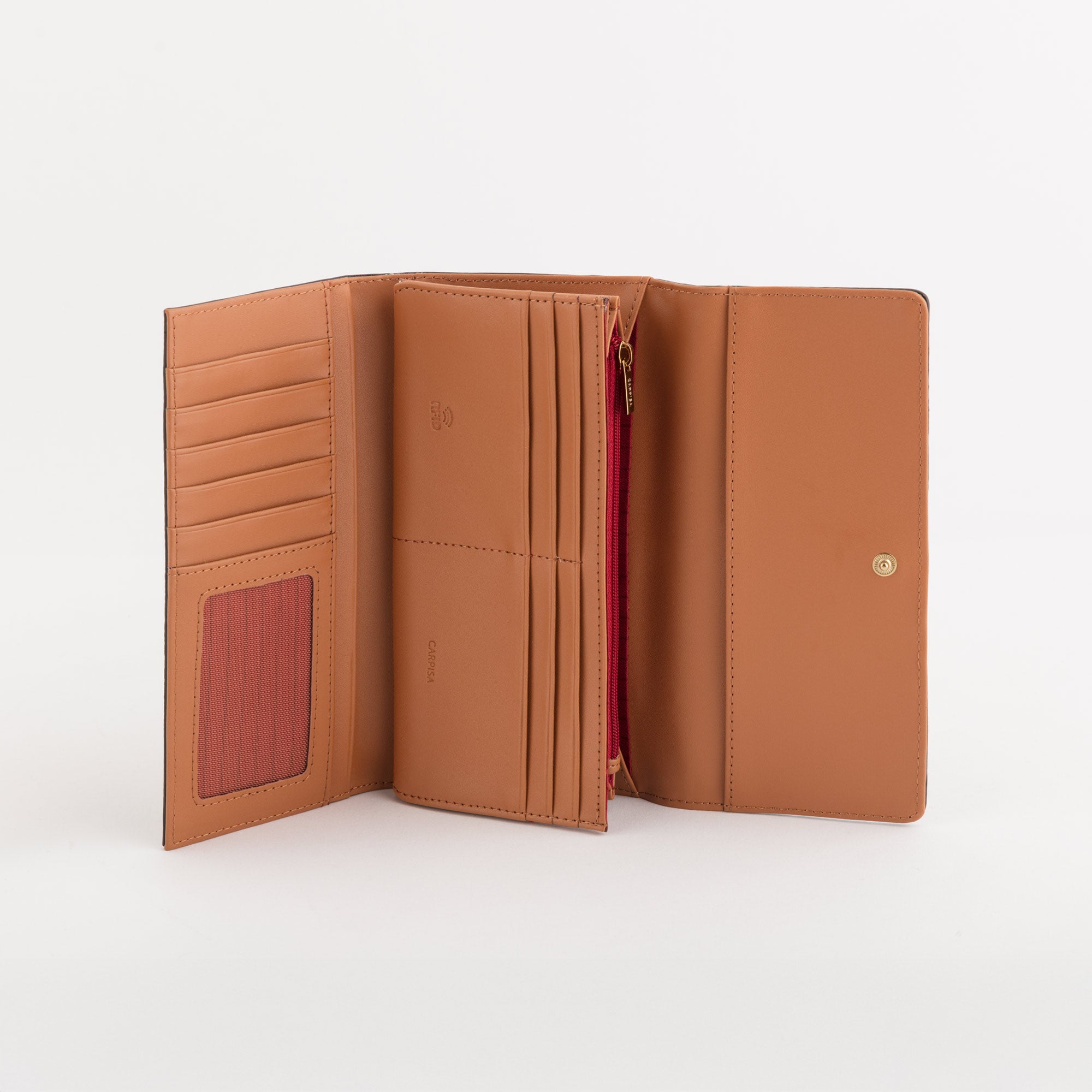 Large Wallets-Giulia Wallet Single Size / Tan