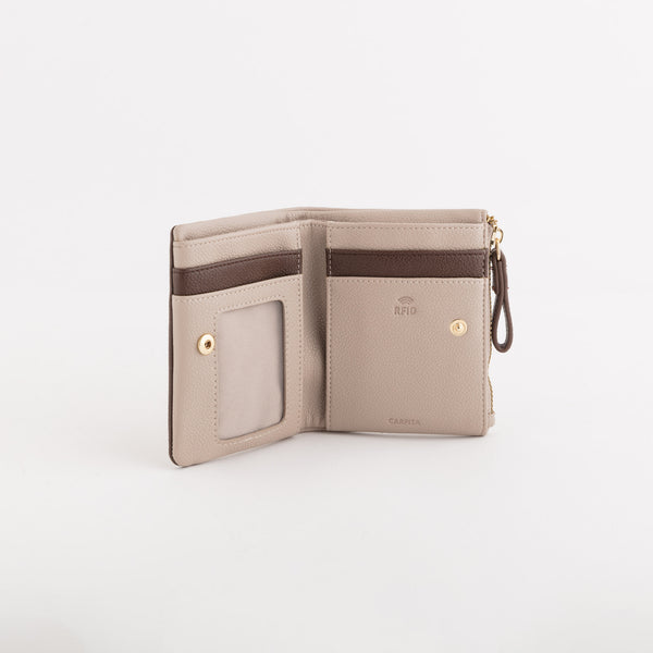 Wallets-Berna Wallet Single Size / Marble/Dark Brown