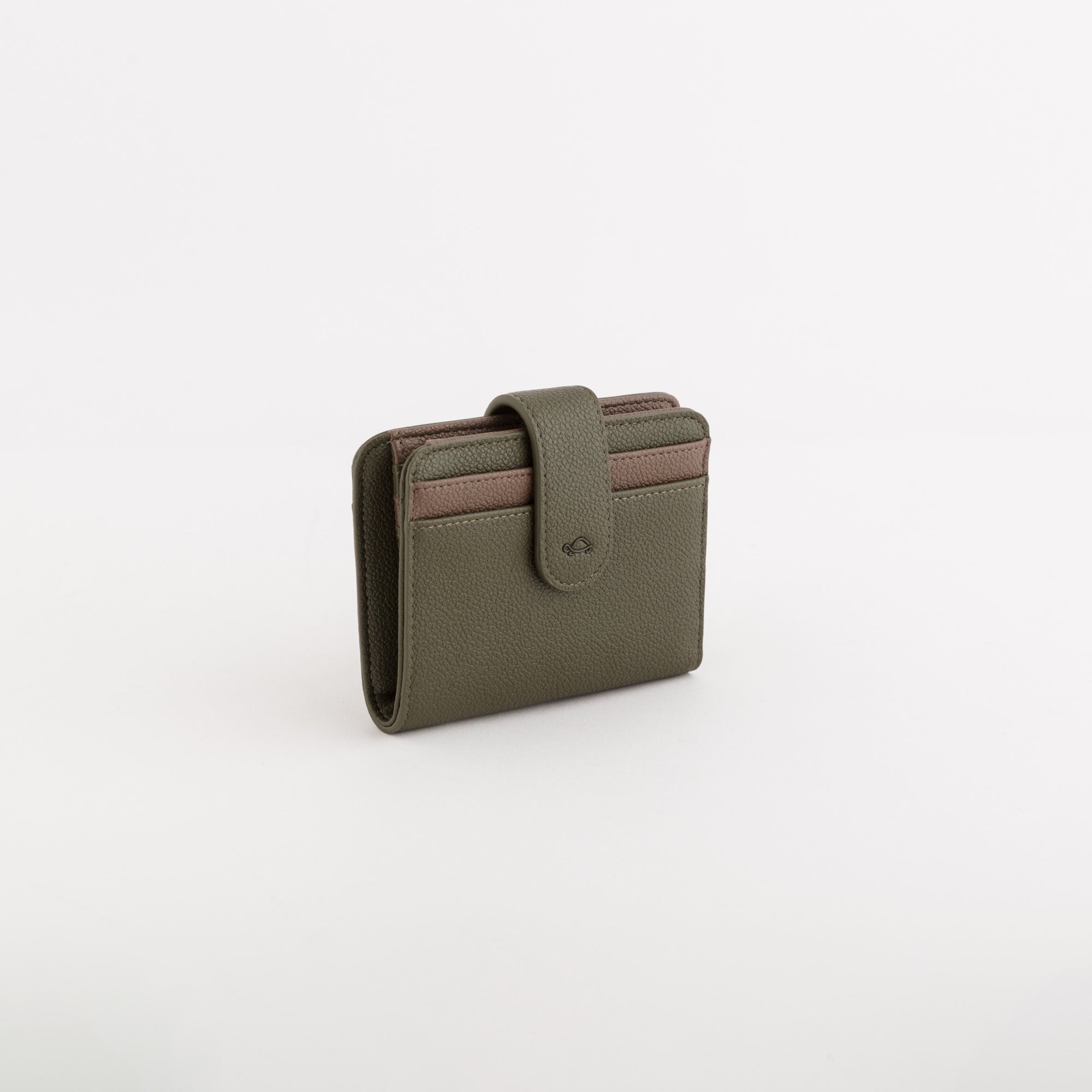 Wallets-Berna Wallet Single Size / Forest/Taupe