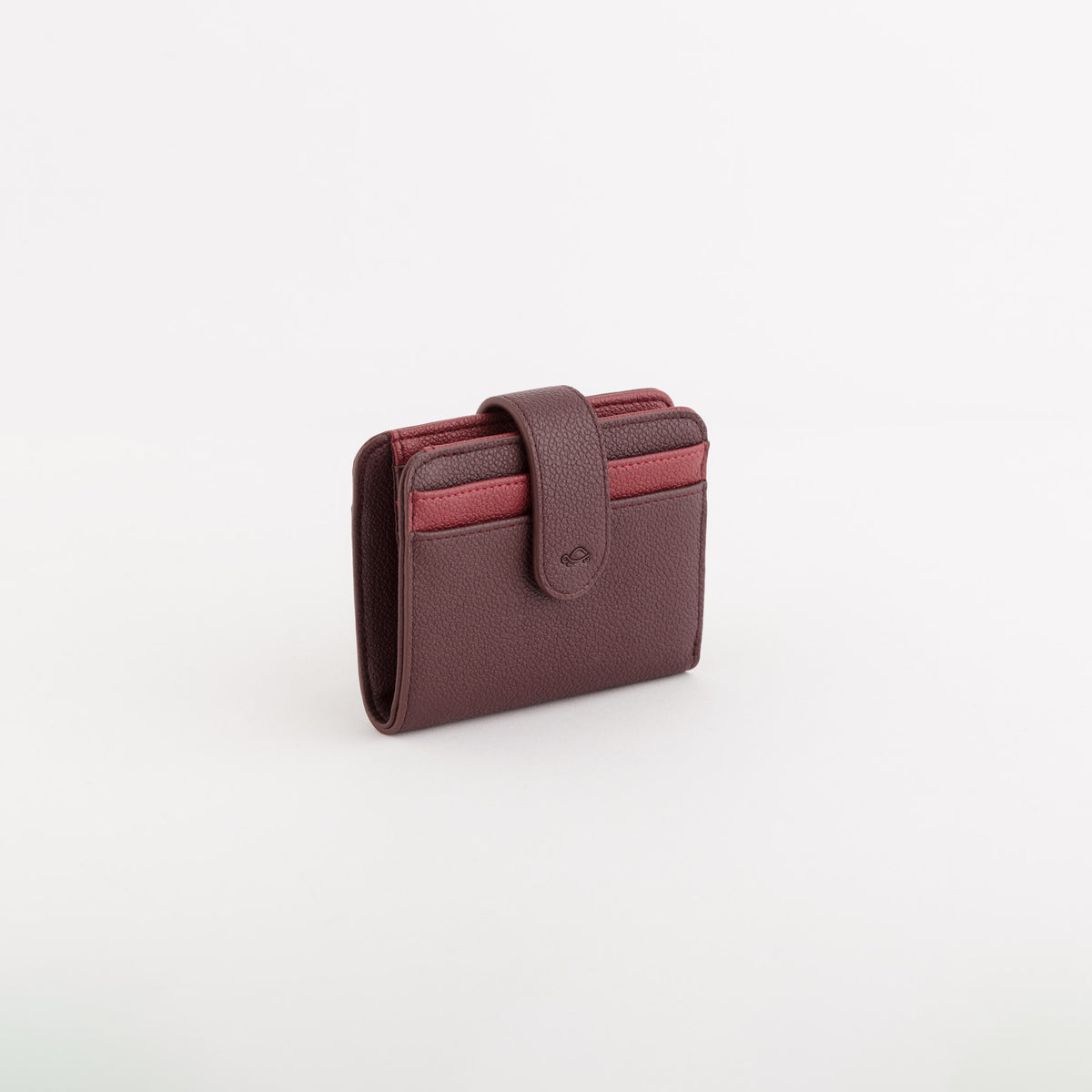 Wallets-Berna Wallet Single Size / Plum/Cherry