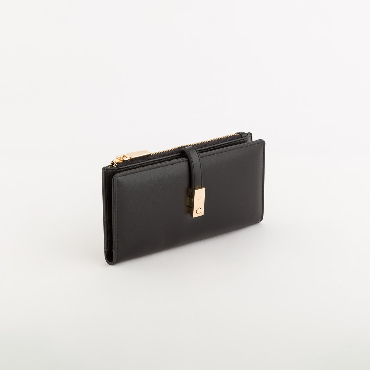 Women's Leather Wallet Petunia Wallet Black