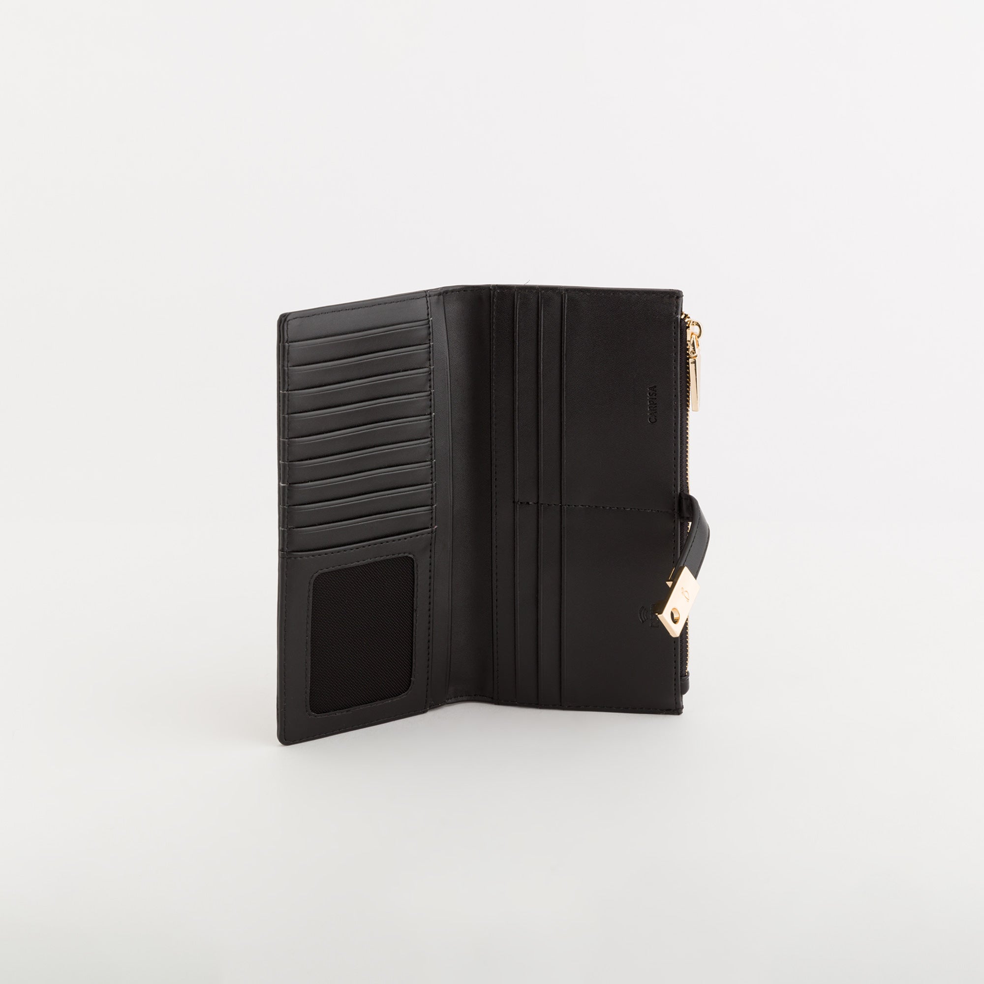 Women's Leather Wallet Petunia Wallet Black