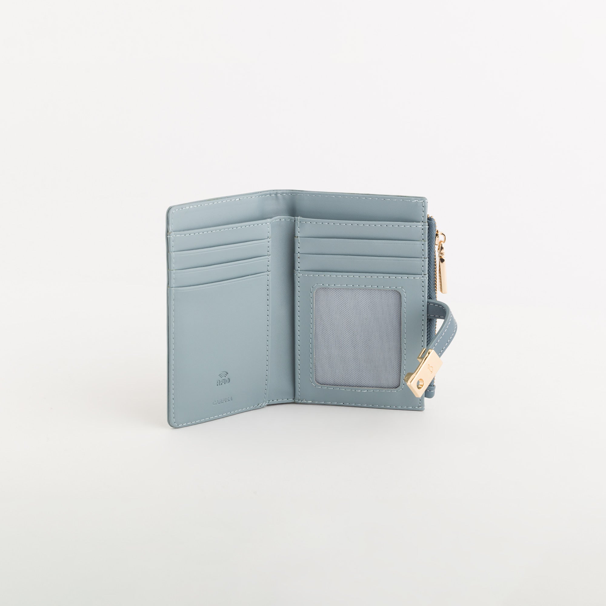 Women's Leather Wallet Petunia Wallet Magpie Blue