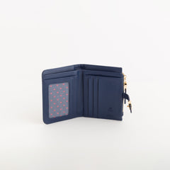 Women's Leather Wallet Dalia Wallet V3 Navy Blue