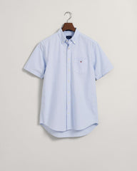 THE OXFORD SHIRT REGULAR SHORT SLEEVE CAPRI BLUE / XS