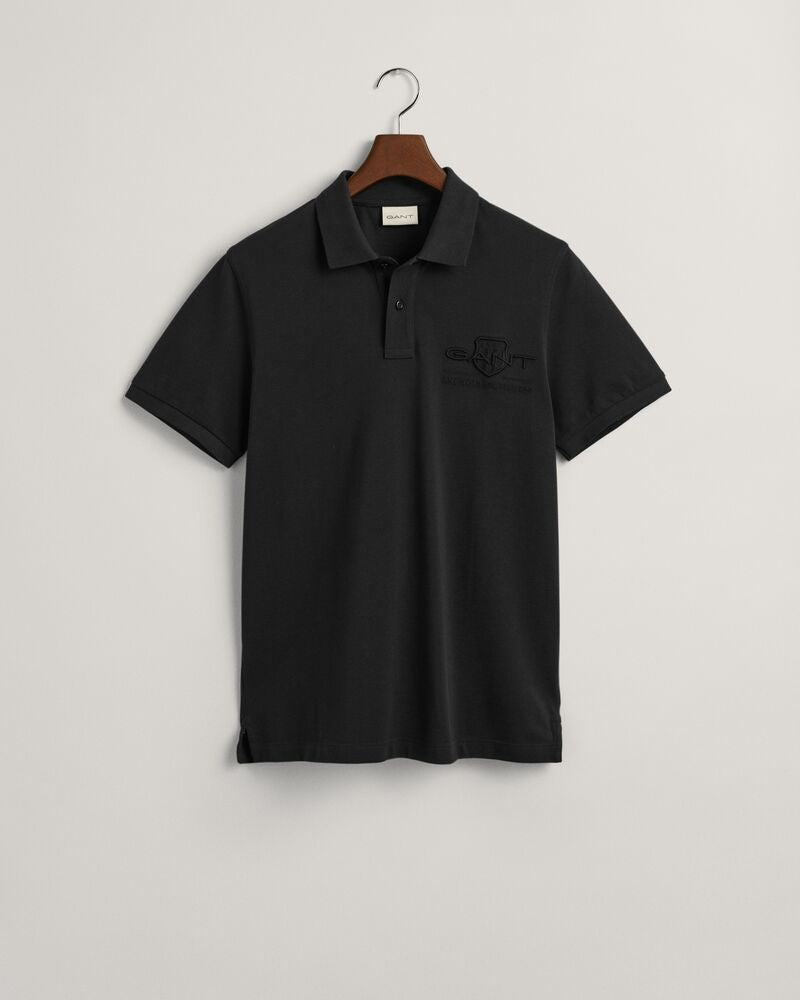Tonal Shield Polo Shirt