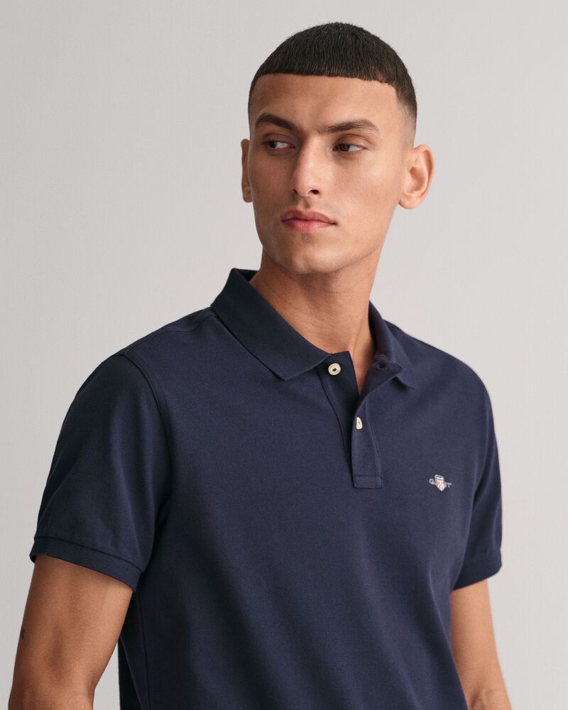 Slim Fit Shield Piqué Polo Shirt
