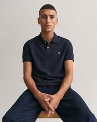 Slim Fit Shield Piqué Polo Shirt