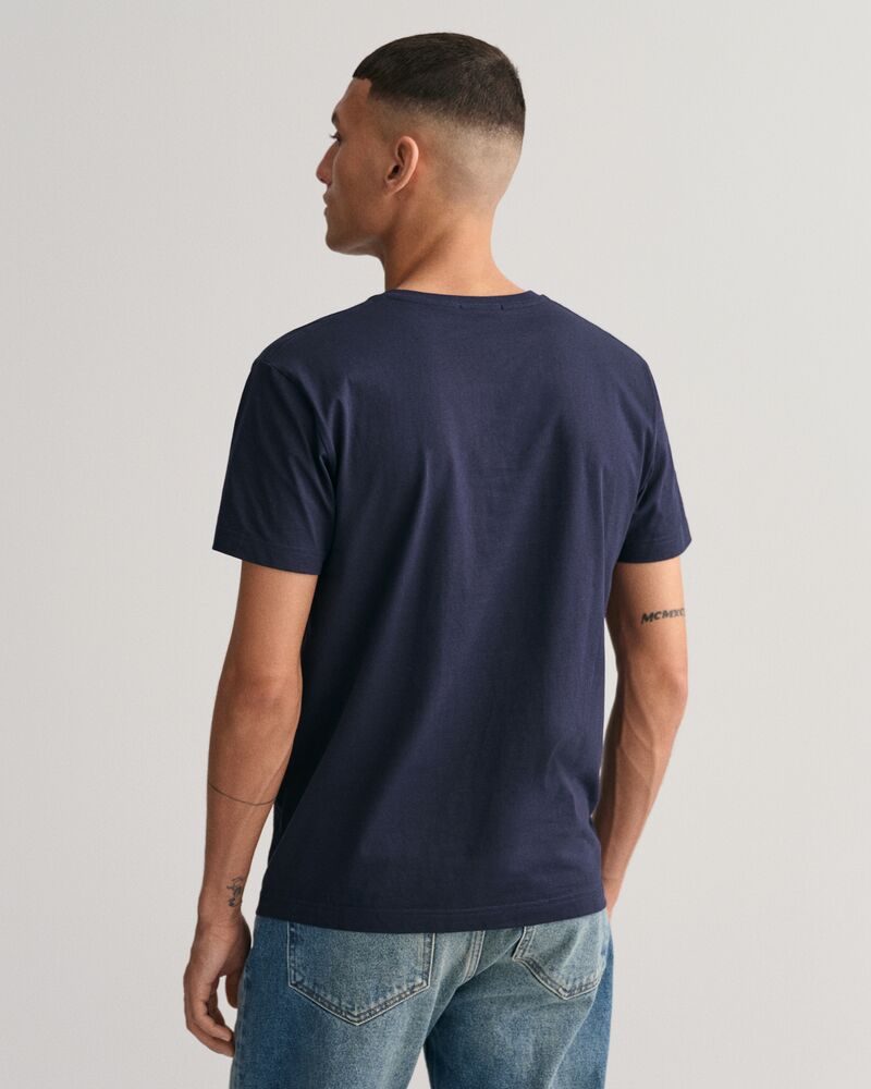 Slim Fit Shield V-Neck T-Shirt