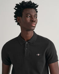 Slim Fit Shield Piqué Polo Shirt