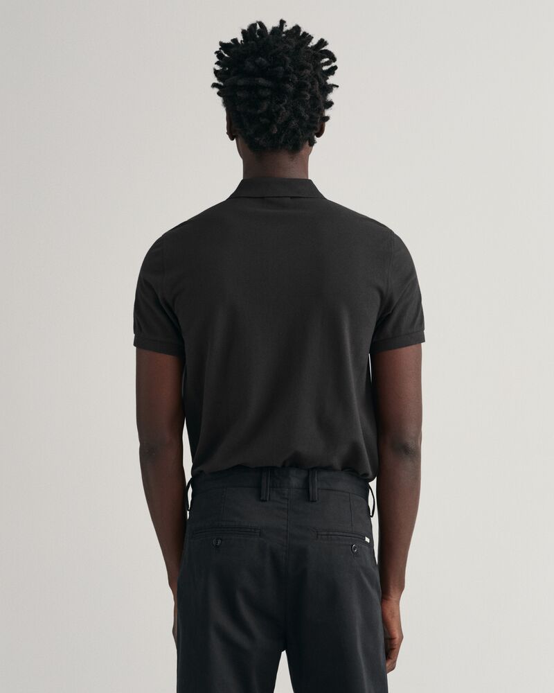 Slim Fit Shield Piqué Polo Shirt