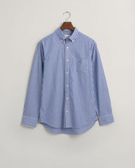 Regular Fit Striped Poplin Shirt College Blue / S