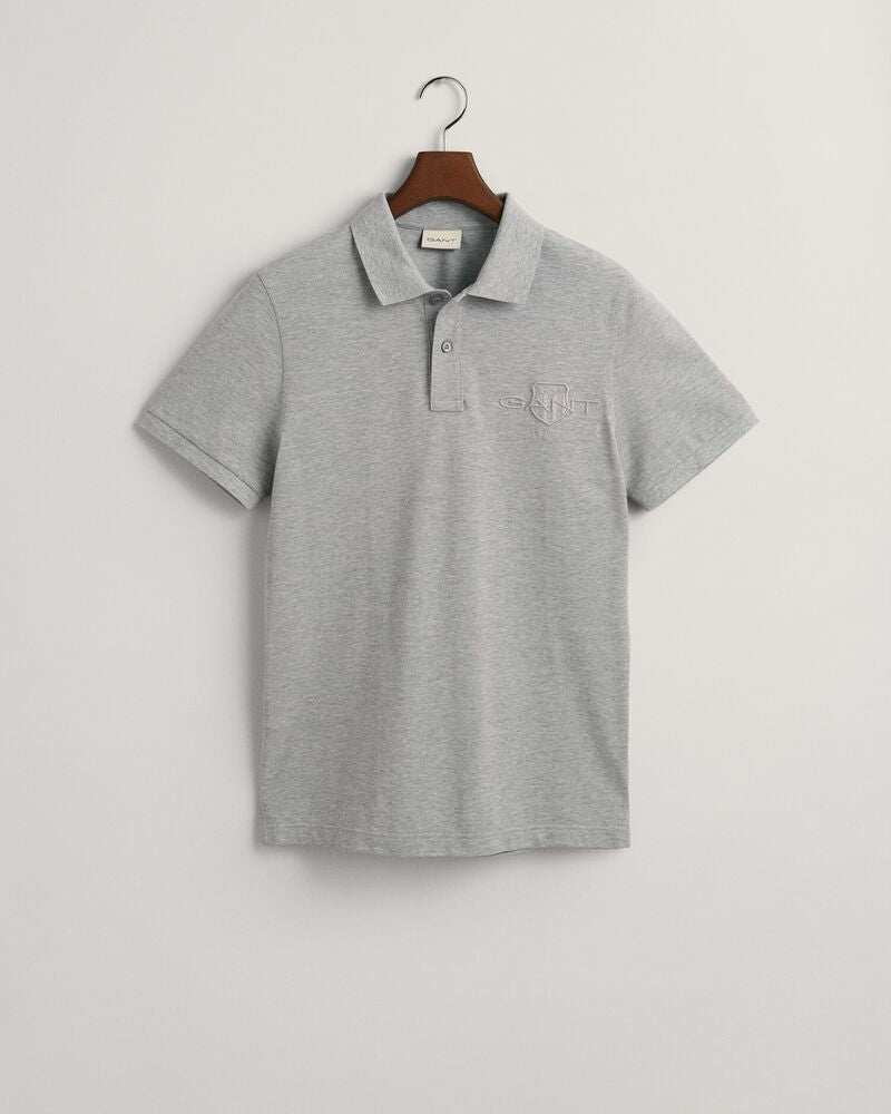 Tonal Shield Polo Shirt