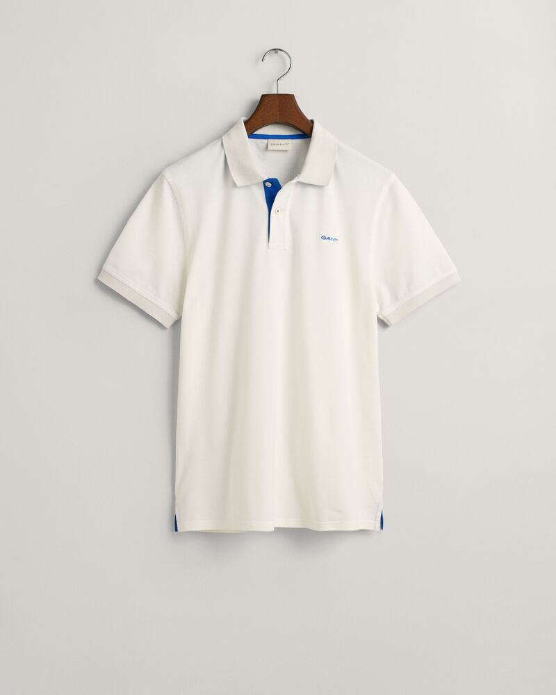 Contrast Piqué Polo Shirt