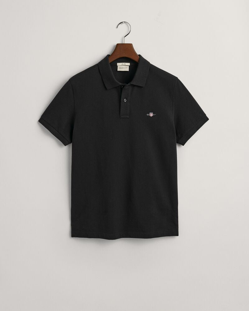 Slim Fit Shield Piqué Polo Shirt