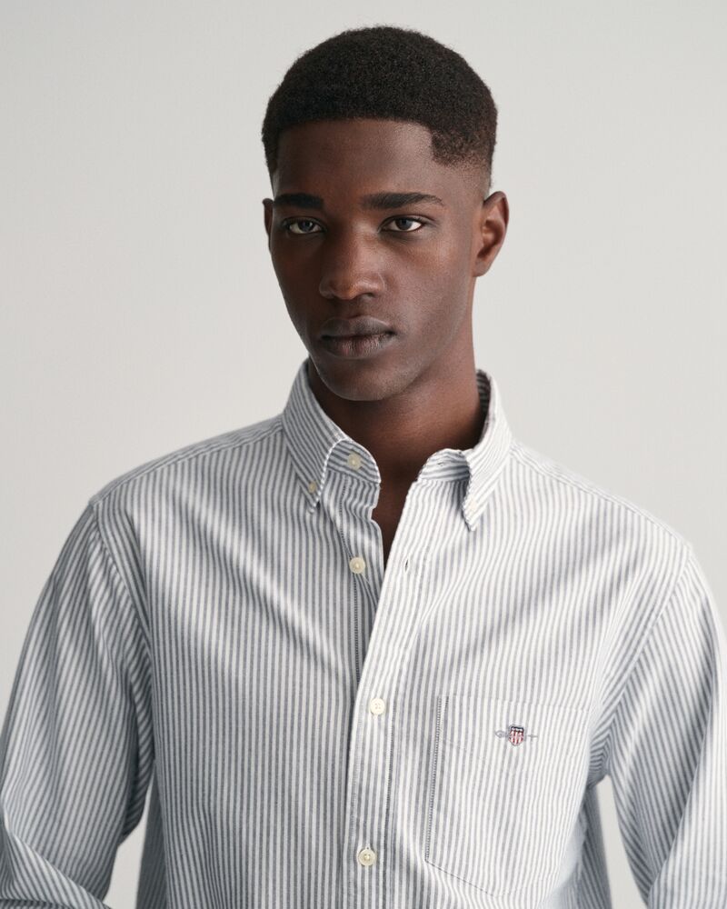 Gant Regular Fit Banker Stripe Classic Oxford Shirt