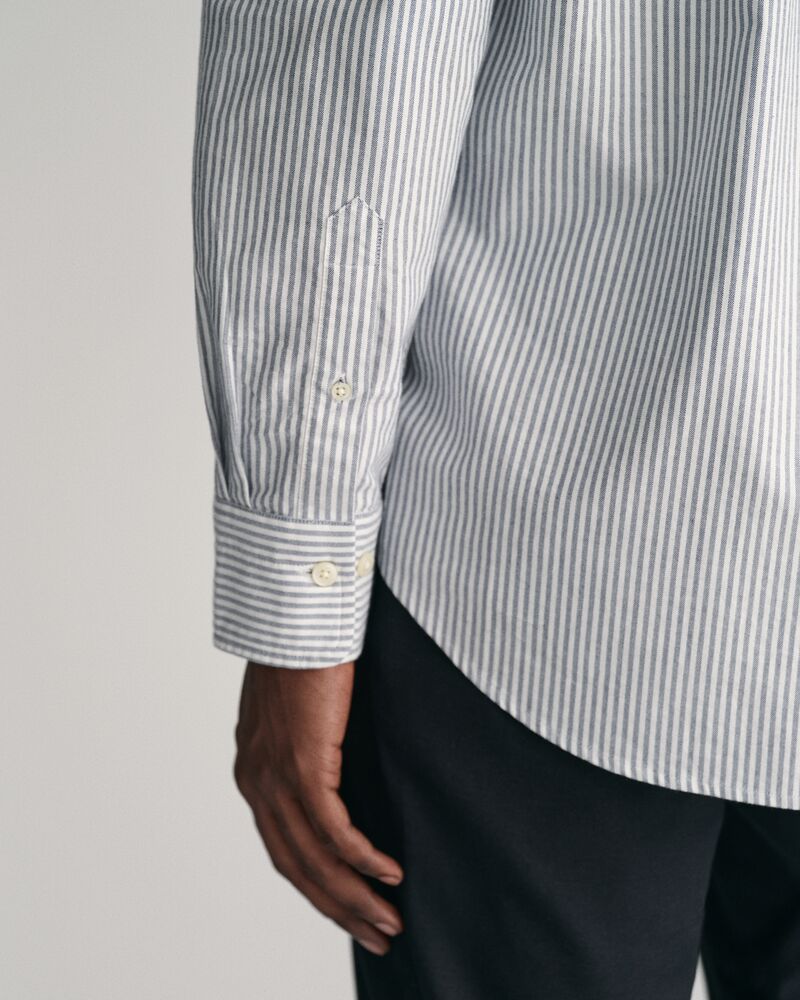 Gant Regular Fit Banker Stripe Classic Oxford Shirt