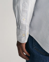 Regular Fit Banker Stripe Classic Oxford Shirt