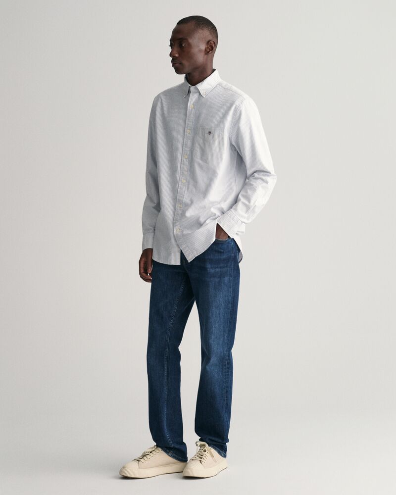 Regular Fit Banker Stripe Classic Oxford Shirt
