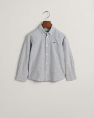 Kids Shield Striped Oxford Shirt Persian Blue / 92