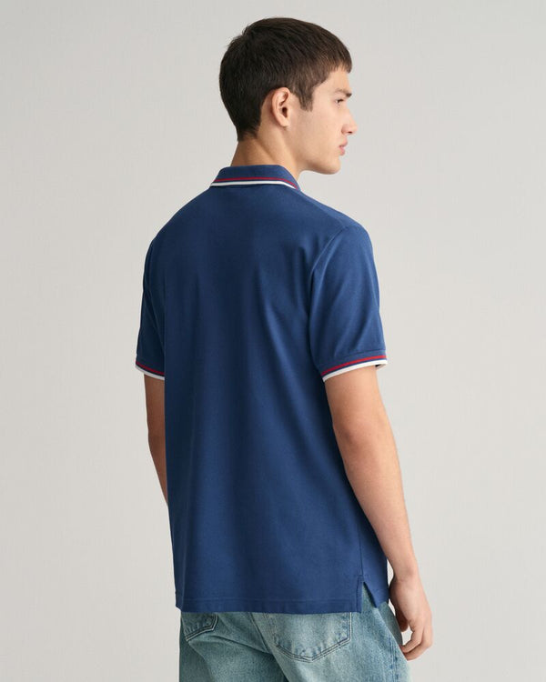 2-Color Tipped Piqué Polo Shirt