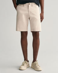Slim Fit Twill Shorts Putty / 30