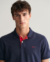 Contrast Piqué Polo Shirt