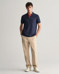 Contrast Piqué Polo Shirt