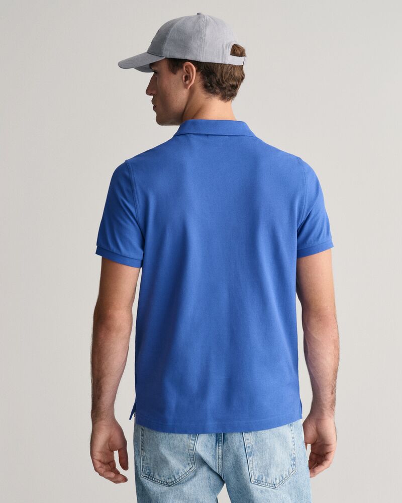 REGULAR Fit Shield Piqué Polo Shirt RICH BLUE / S