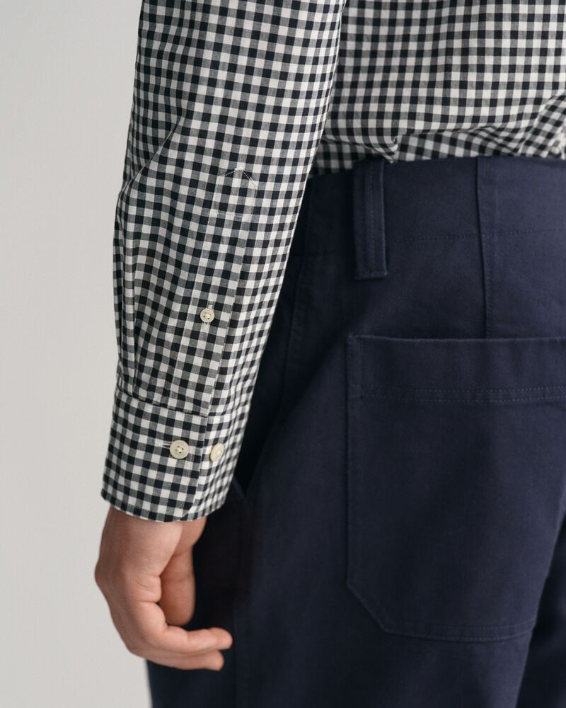 Regular Fit Gingham Poplin Shirt