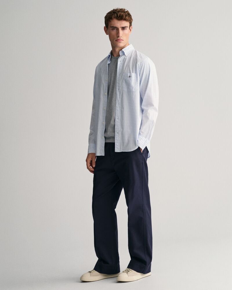 Regular Fit Gingham Poplin Shirt