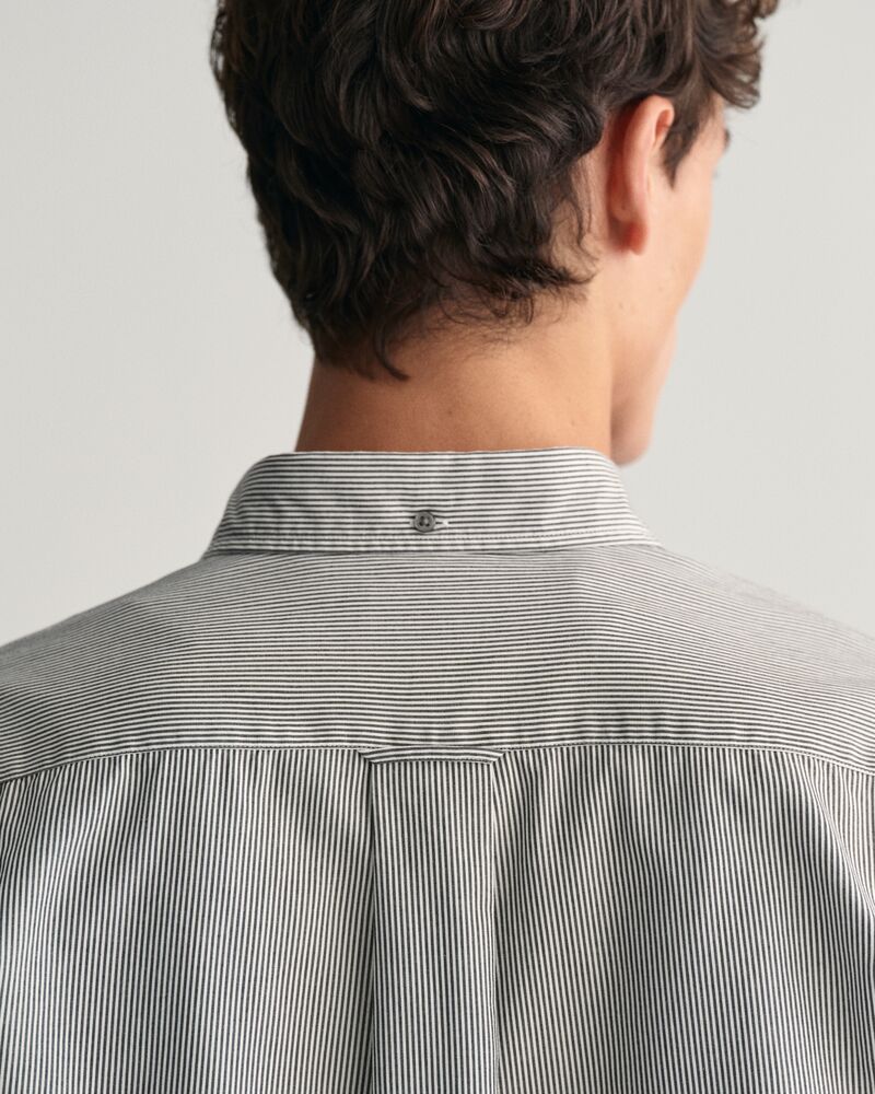Regular Fit Banker Stripe Poplin Shirt