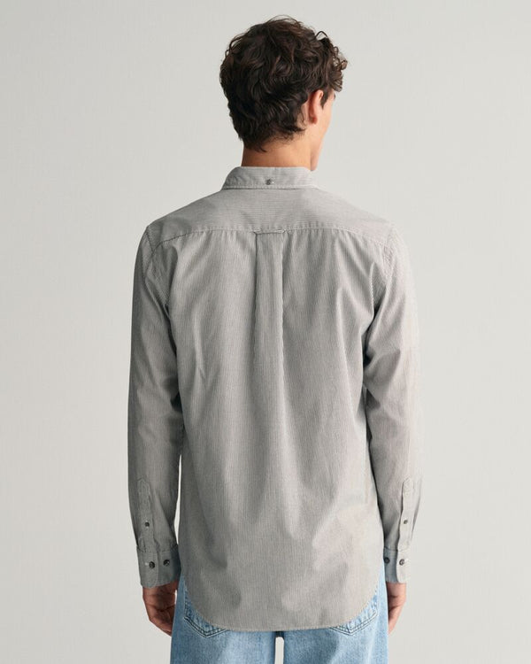 Regular Fit Banker Stripe Poplin Shirt