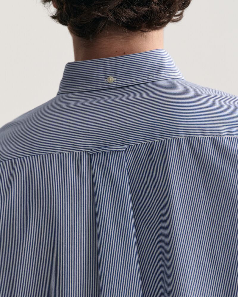 Regular Fit Banker Stripe Poplin Shirt