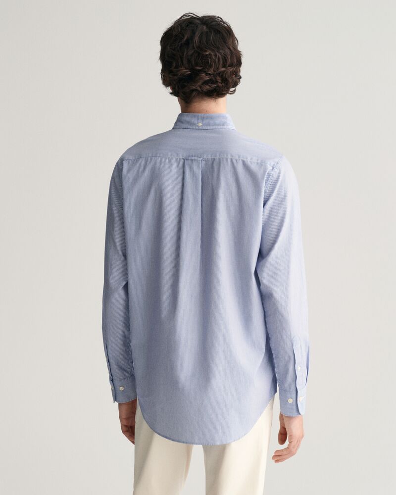 Regular Fit Banker Stripe Poplin Shirt