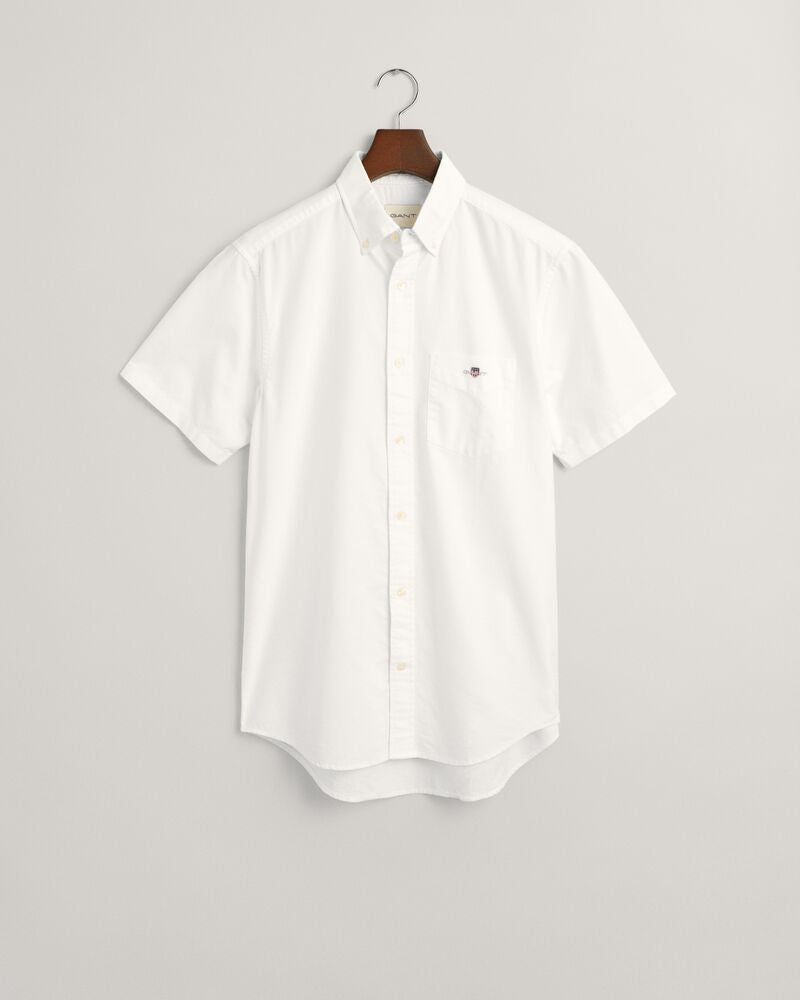 REGULAR Fit  Classic  Oxford Short Sleeve Shirt WHITE / S