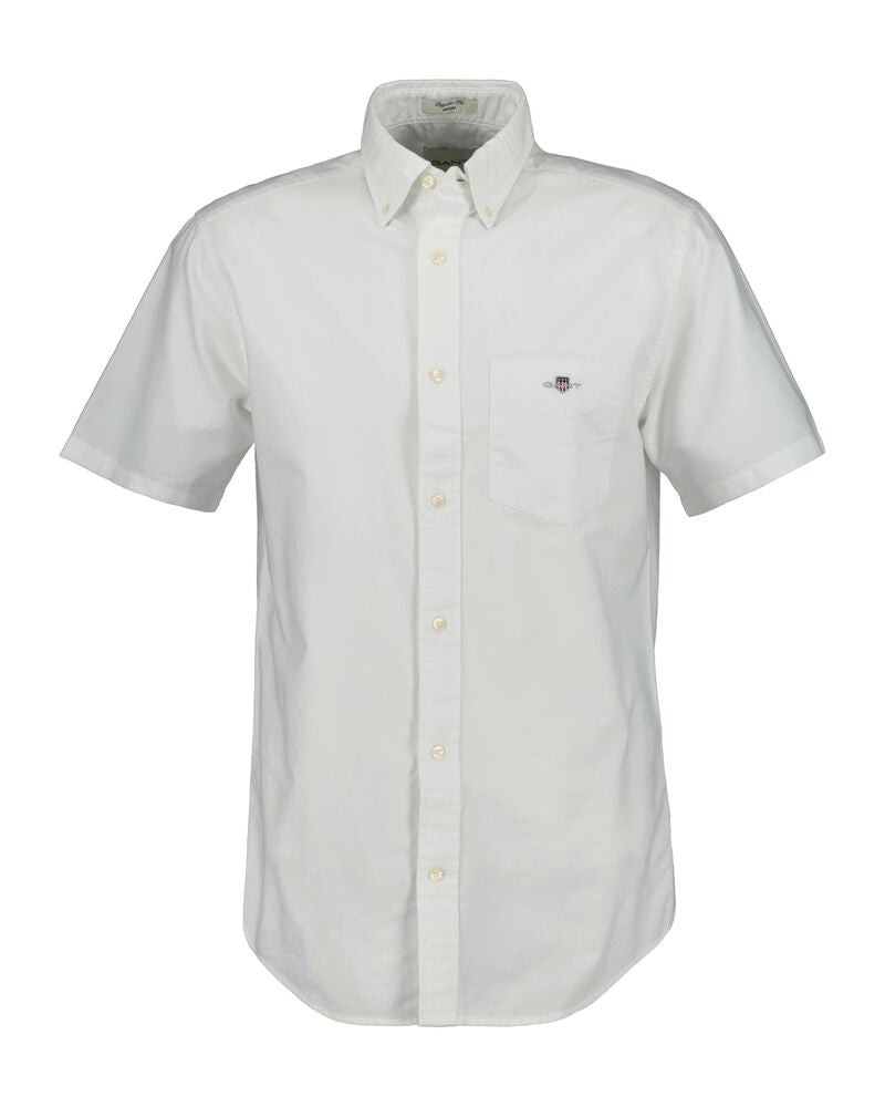 REGULAR Fit  Classic  Oxford Short Sleeve Shirt WHITE / S