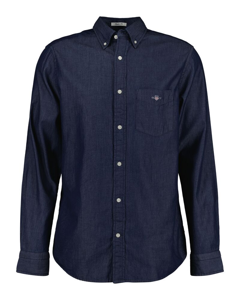 Regular Fit Indigo Shirt DARK INDIGO / S