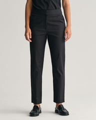 Slim Fit Cigarette Slacks Ebony Black / 34
