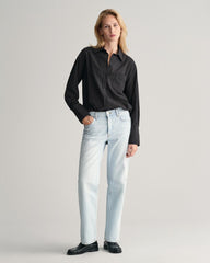 Relaxed Fit Seersucker Striped Shirt
