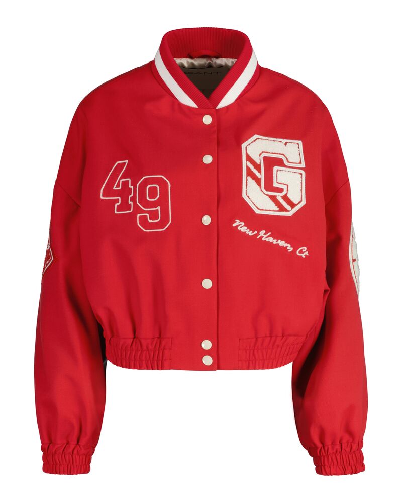 CROPPED VARSITY JACKET