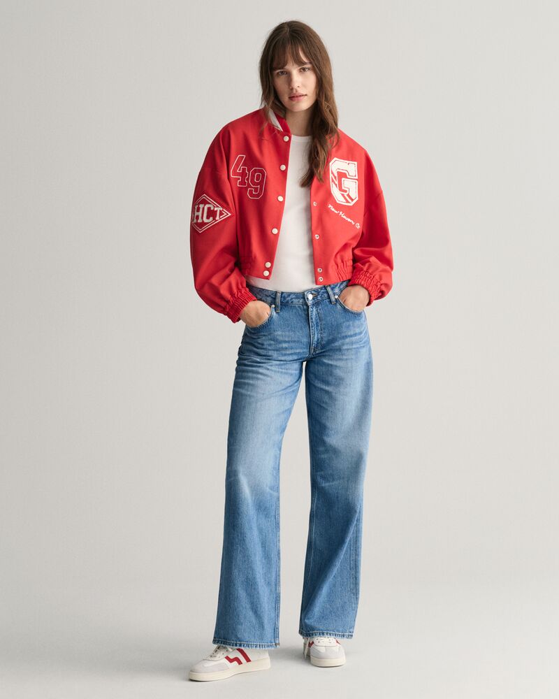 CROPPED VARSITY JACKET